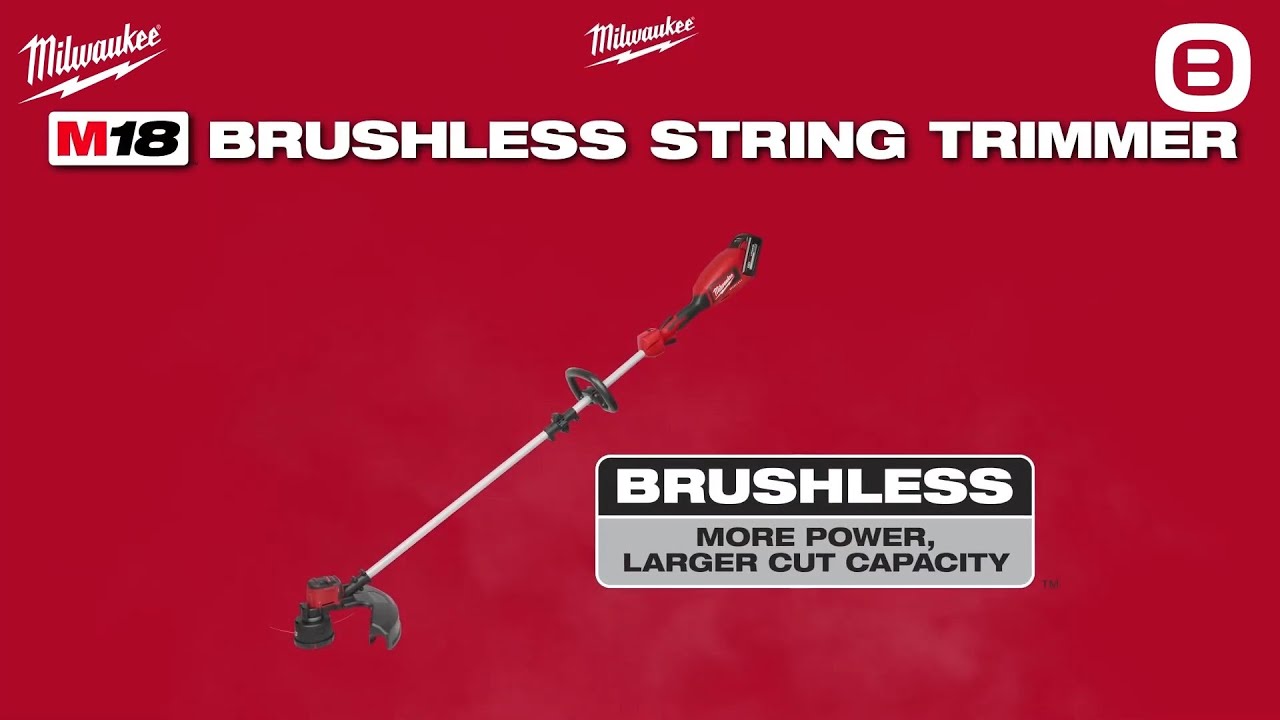 Milwaukee M18 FOPH, M&aacute;y cắt cỏ động cơ kh&ocirc;ng chổi than, Pin 18V, D&agrave;i 881mm, M&agrave;u đỏ đen, 18350011