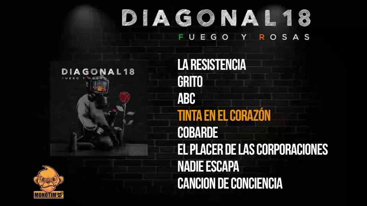DIAGONAL 18 - FUEGO Y ROSAS (FULL ALBUM)