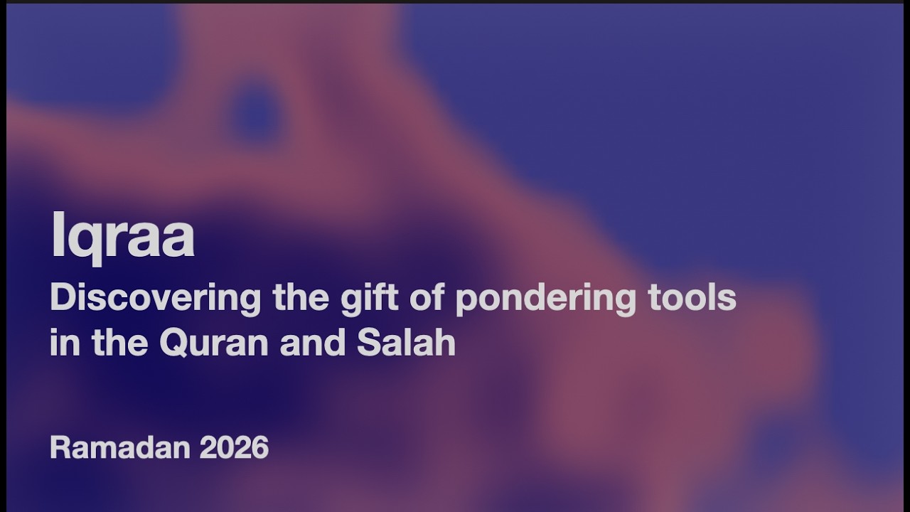 Iqraa 1 - Online Ramadan Workshop 2026