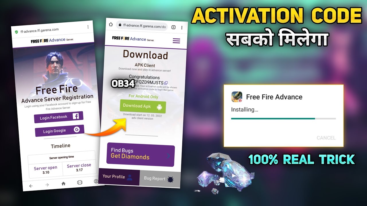 how to register ob34 advance server | ob34 advance server free fire | free fire advance server |