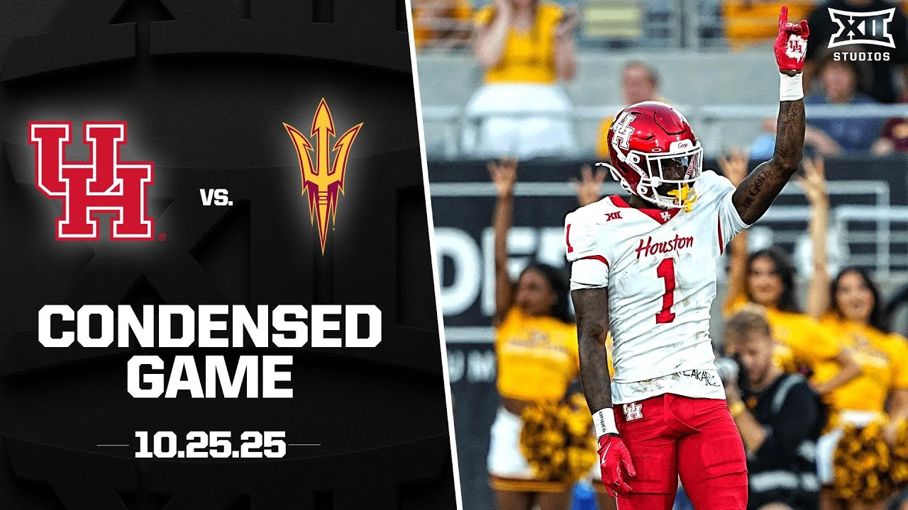 Houston vs. #24 Arizona State Condensed Game | 2025 Big 12 Football