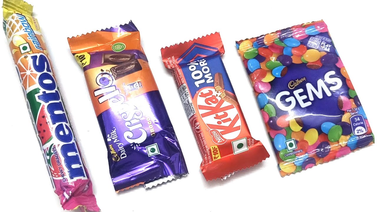 Mentos Vs Crispello Vs KItkat Vs Gems