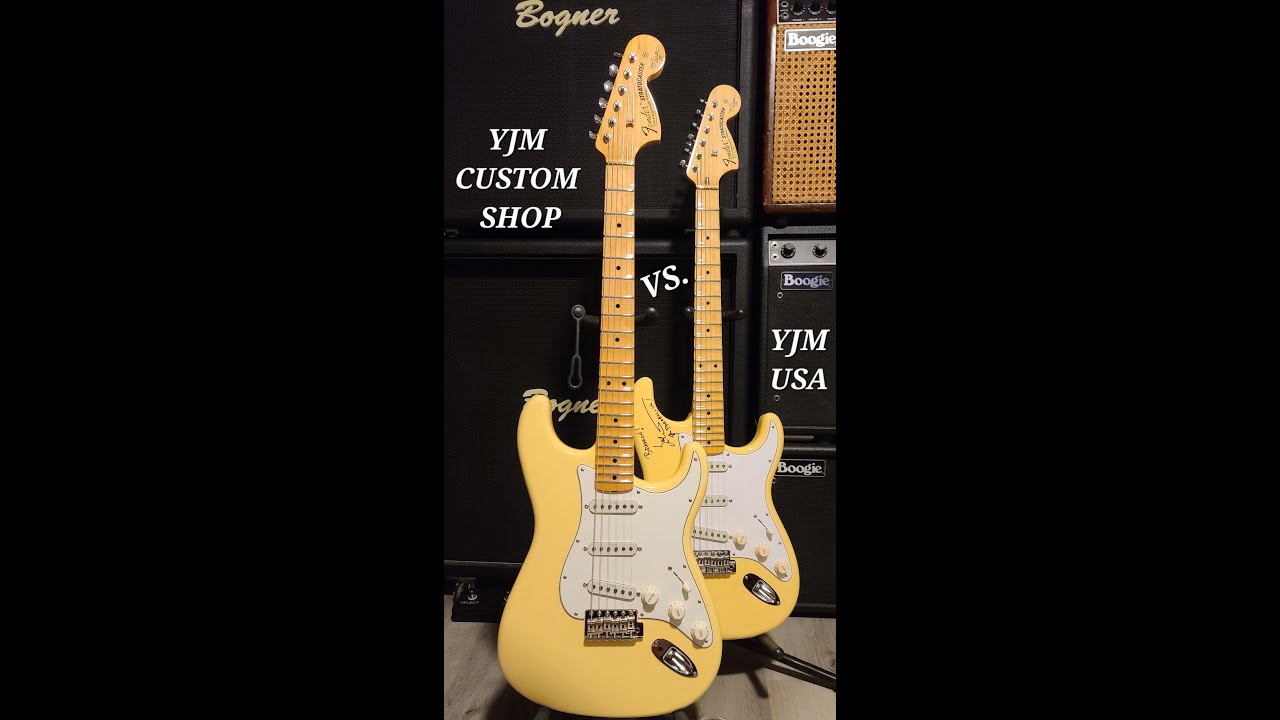 Yngwie Custom Shop vs. Standard Production Malmsteen Fender Stratocaster No Play