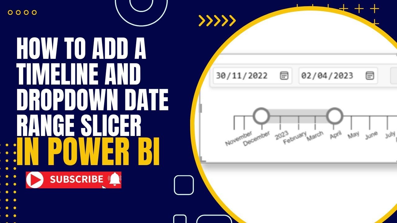 How to Add a Date Range (Timeline and Dropdown) Filter in Power BI