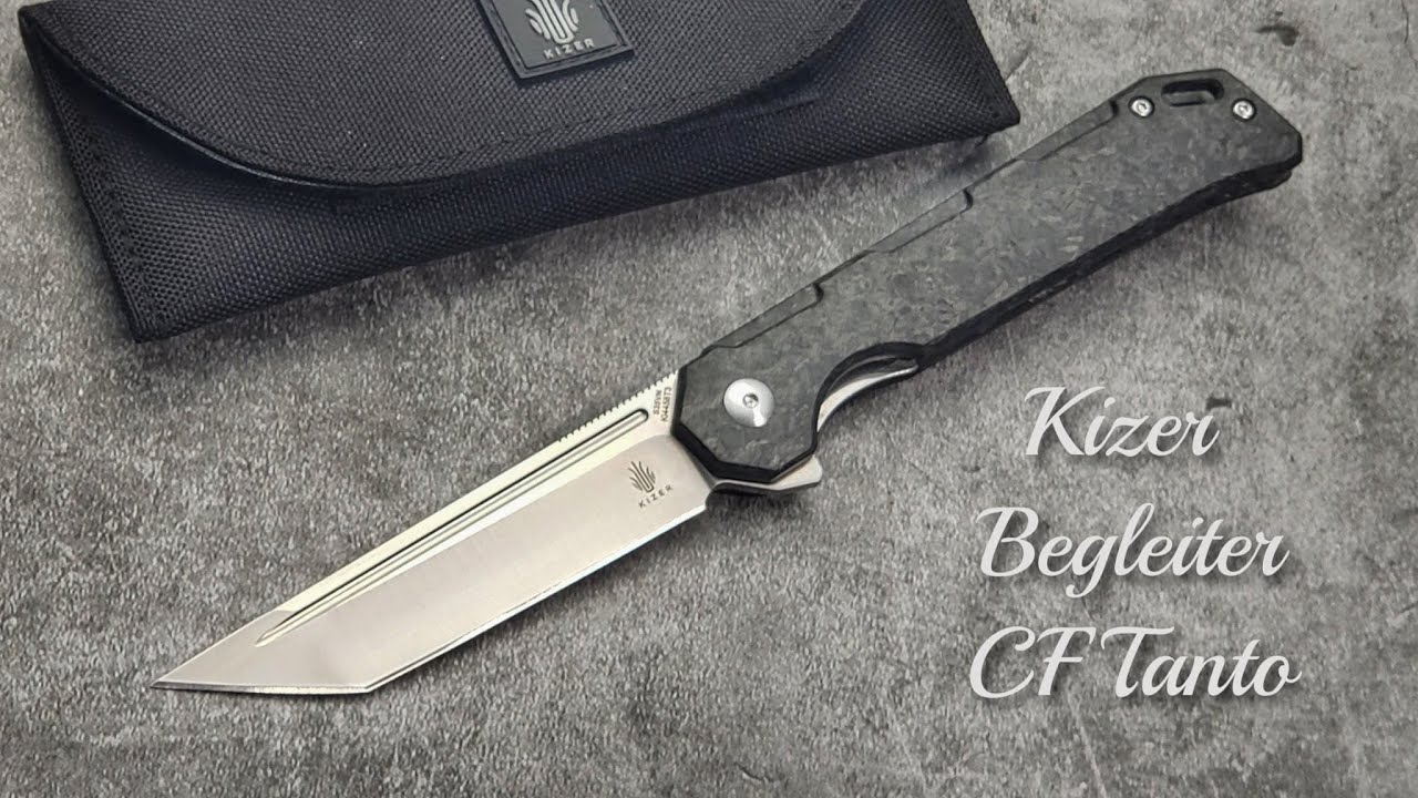 Kizer Begleiter Tanto CF Ultralight Flipper