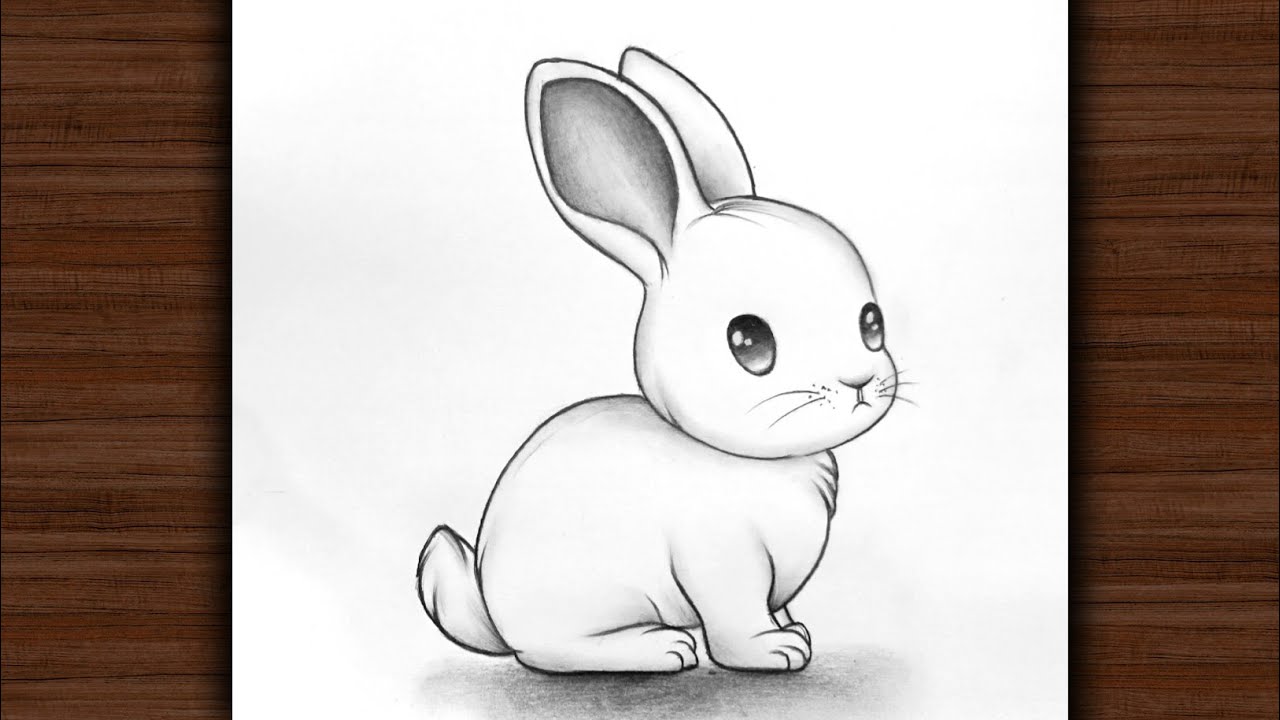 Cute Rabbit Drawing | Very Easy Step by Step for Beginners