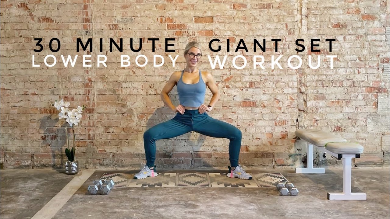 30 Minute Lower Body Strength and Cardio Workout | Giant Sets At-Home