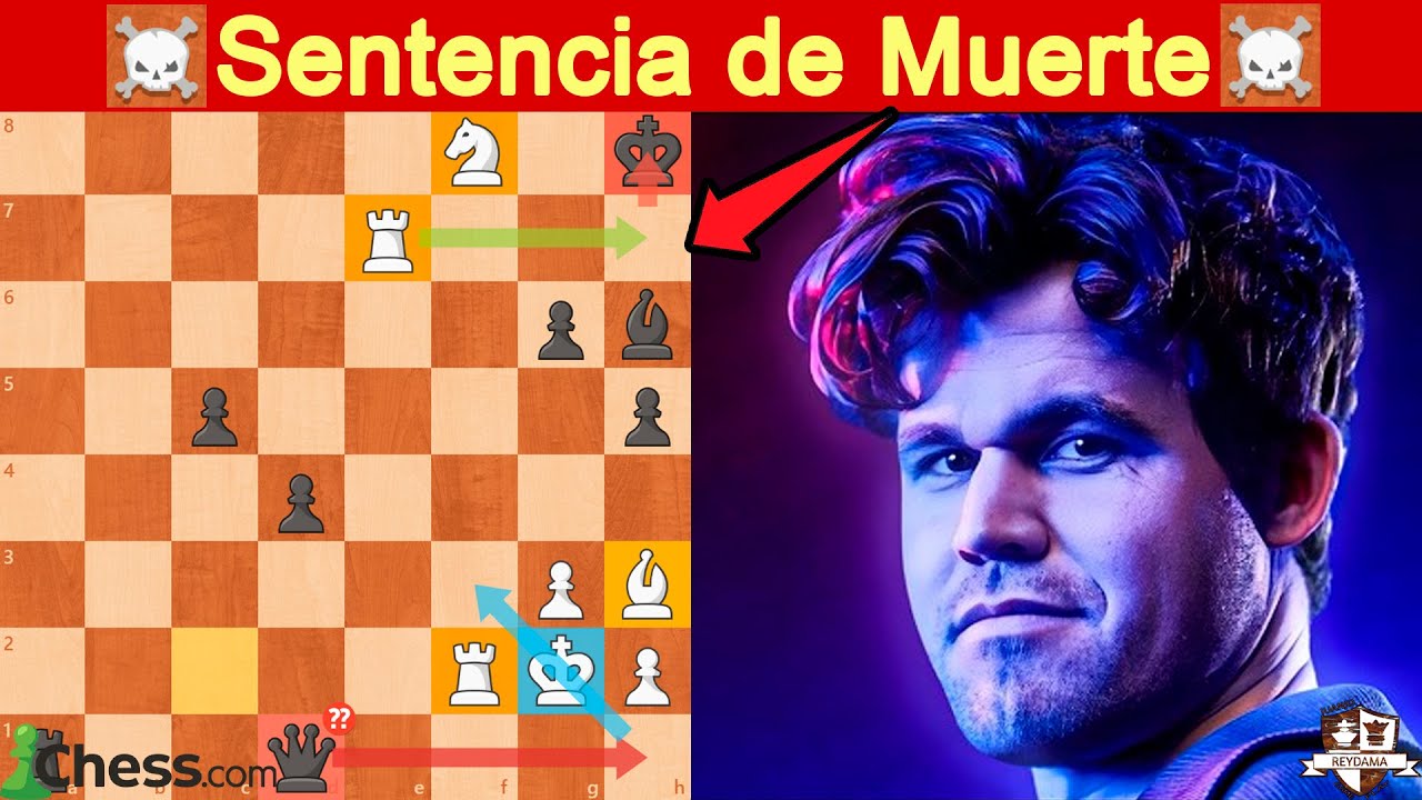 Magnus Carlsen da Jaque Mate SIN DAMA Brutalmente!