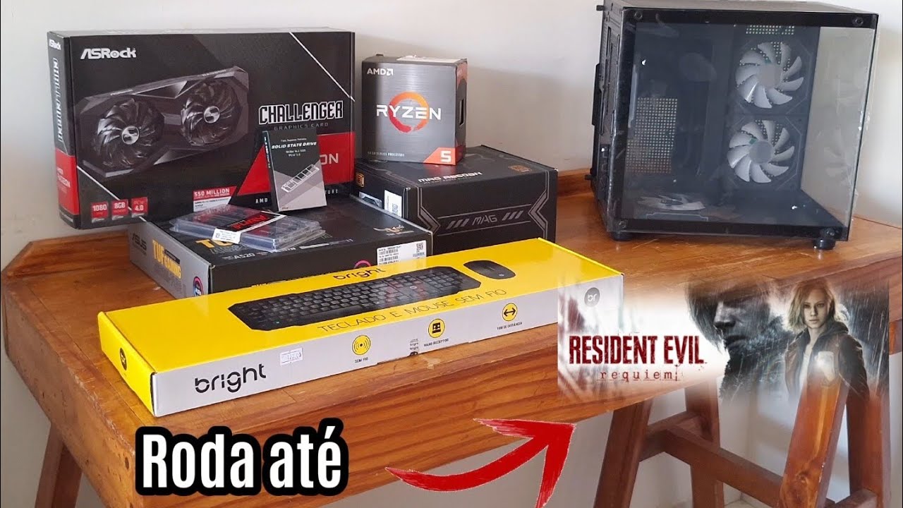 MONTEI meu primeiro PC GAMER custo benefício e RODA TUDO! 