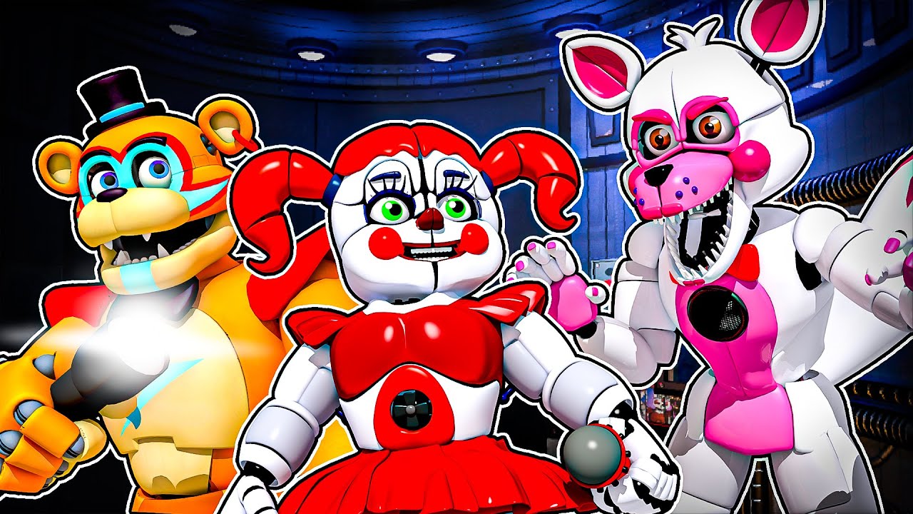 Circus Baby and Glamrock Freddy FINDING Funtime Foxy in FNAF SISTER LOCATION