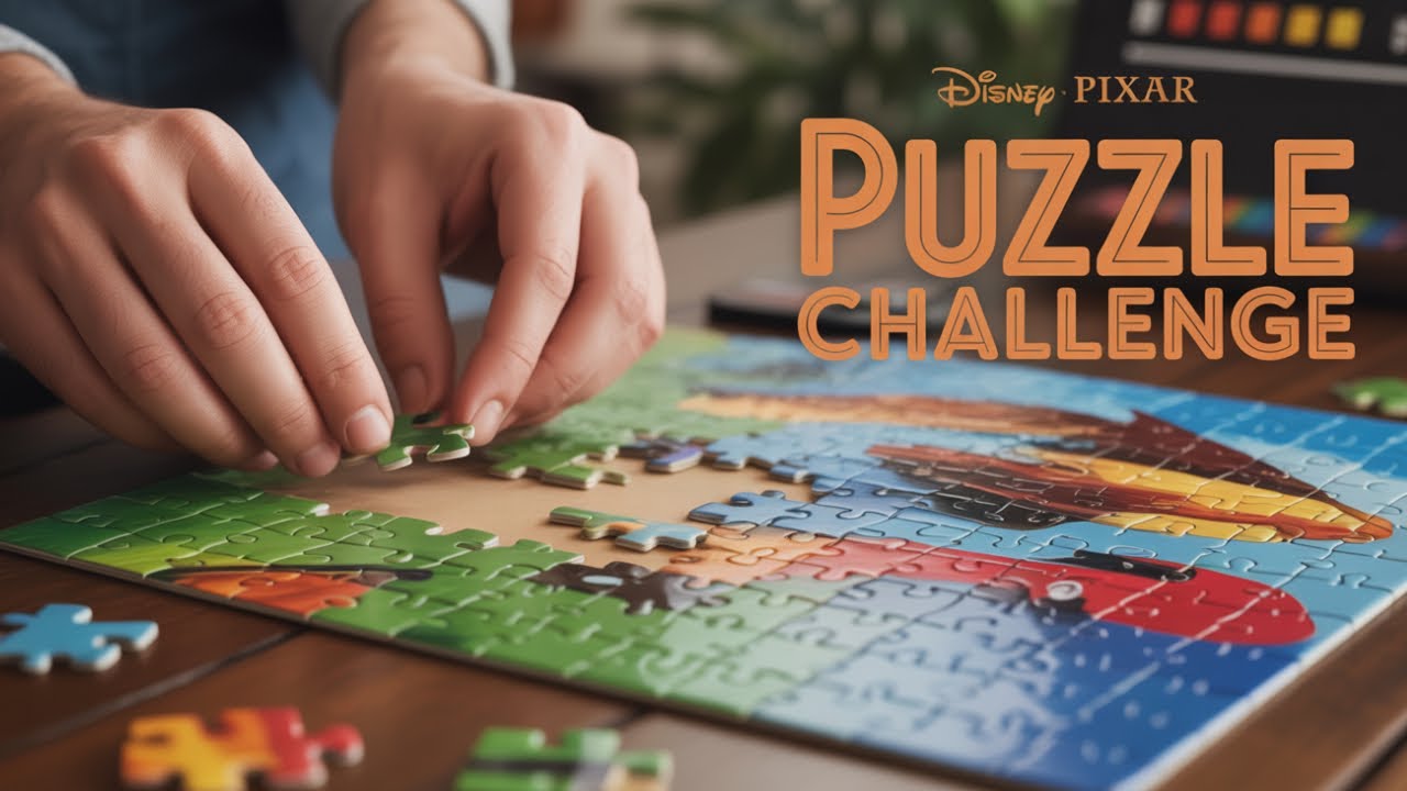 Disney PIXAR 1000 Piece Ravensburger Puzzle Покадровая съемка