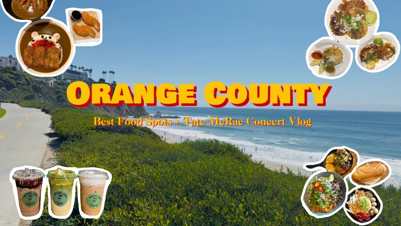Where to Eat in Orange County | Best Food Spots + Tate McRae Concert Vlog