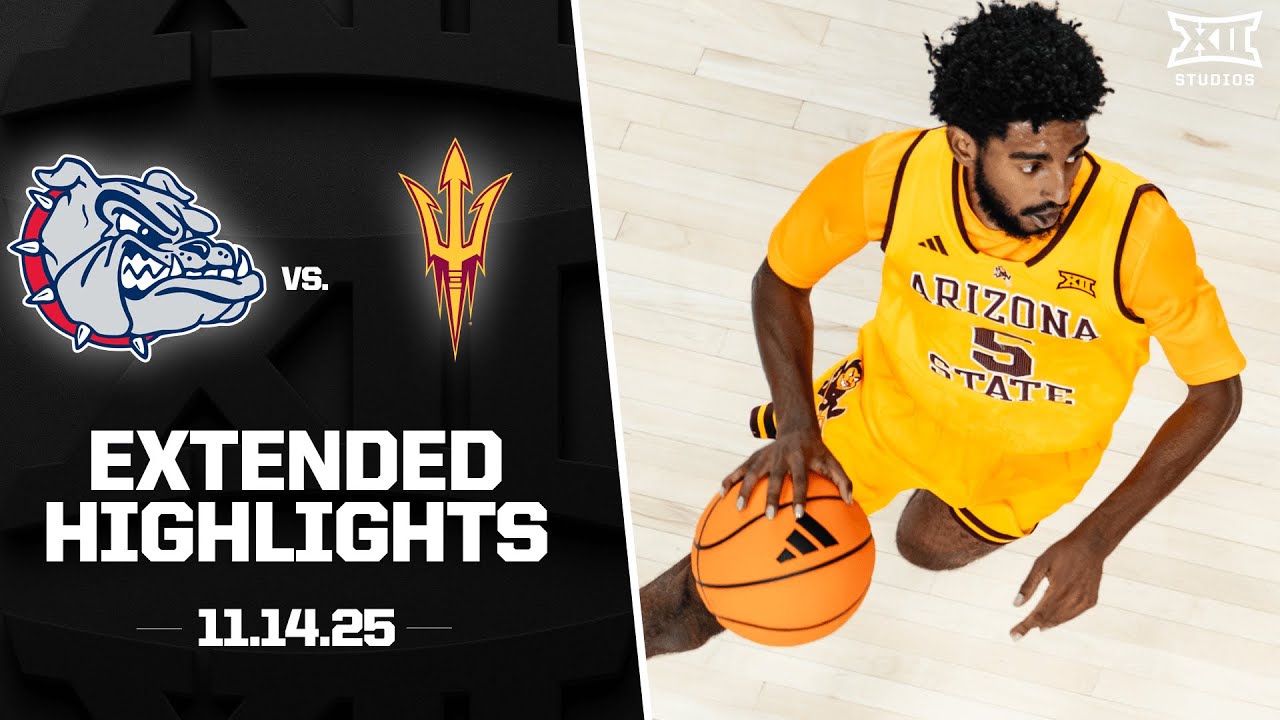 #19 Gonzaga vs. Arizona State Extended Highlights | 2025-26 Big 12 Men's Basketball