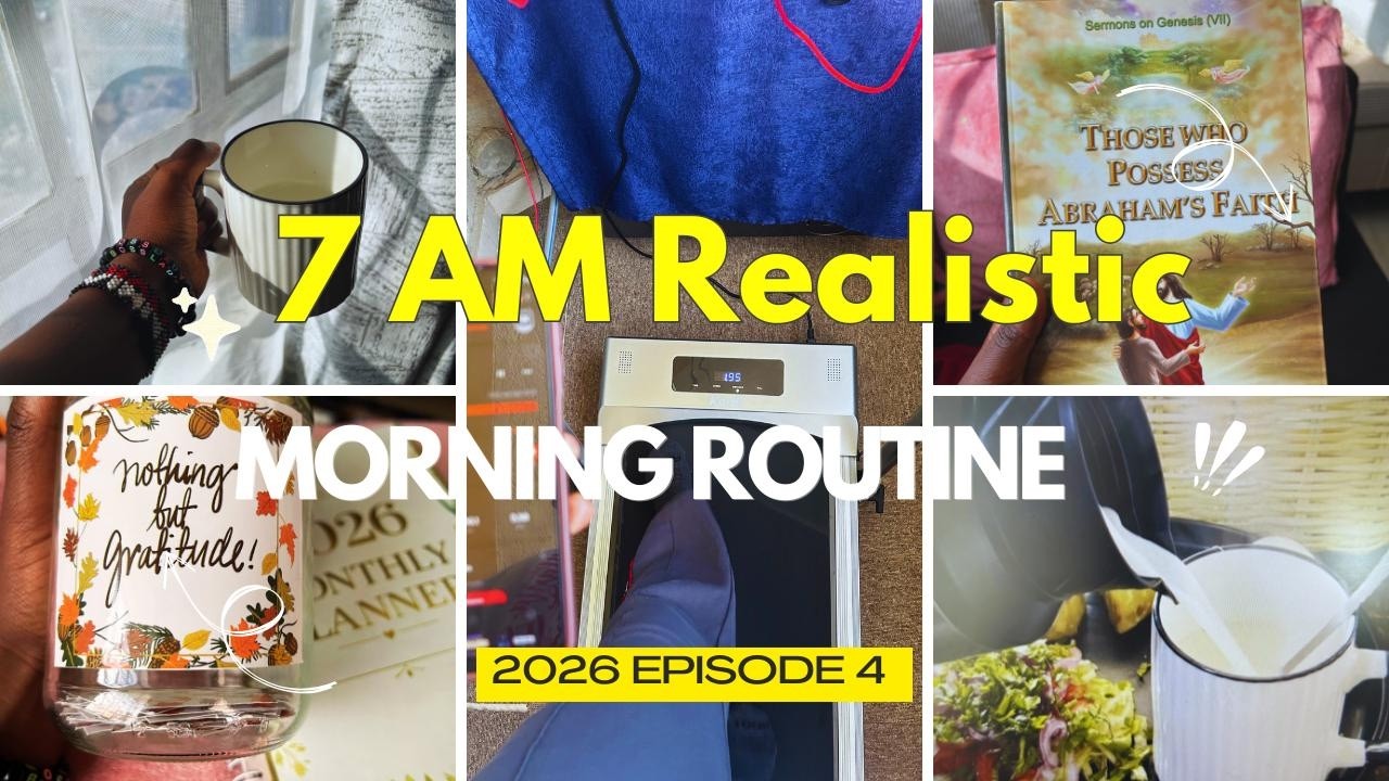 7AM Productive Morning Routine ✨🌿 | Cozy Morning | Making Breakfast| Journaling | Workout | Cleaning