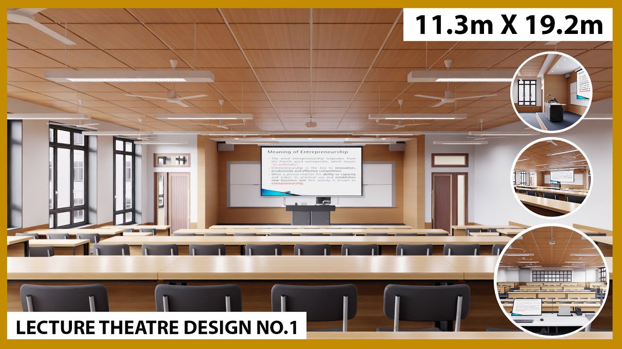 Lecture Theatre Design No.1 (11.3m X 19.2m)