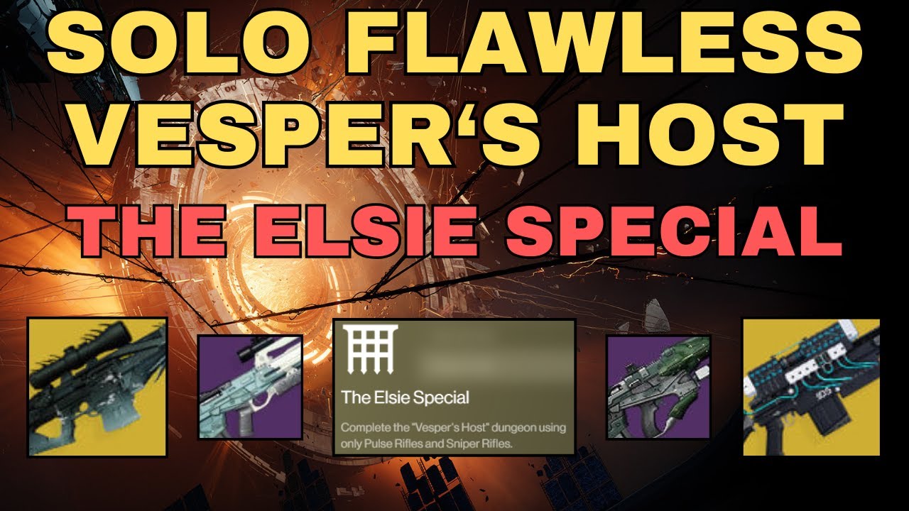 Solo Flawless Vesper's Host with Only Sniper or Pulse Rifles (Warlock)