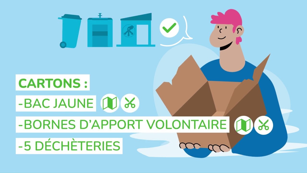 Mes déchets, c'est là où il faut quand il faut ! - Le carton