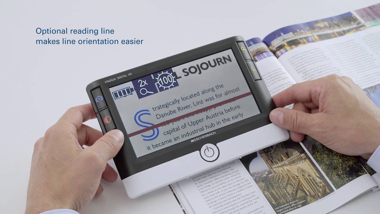 Are you struggling to read your favourite book or magazine? | Visolux Digital HD Magnifier