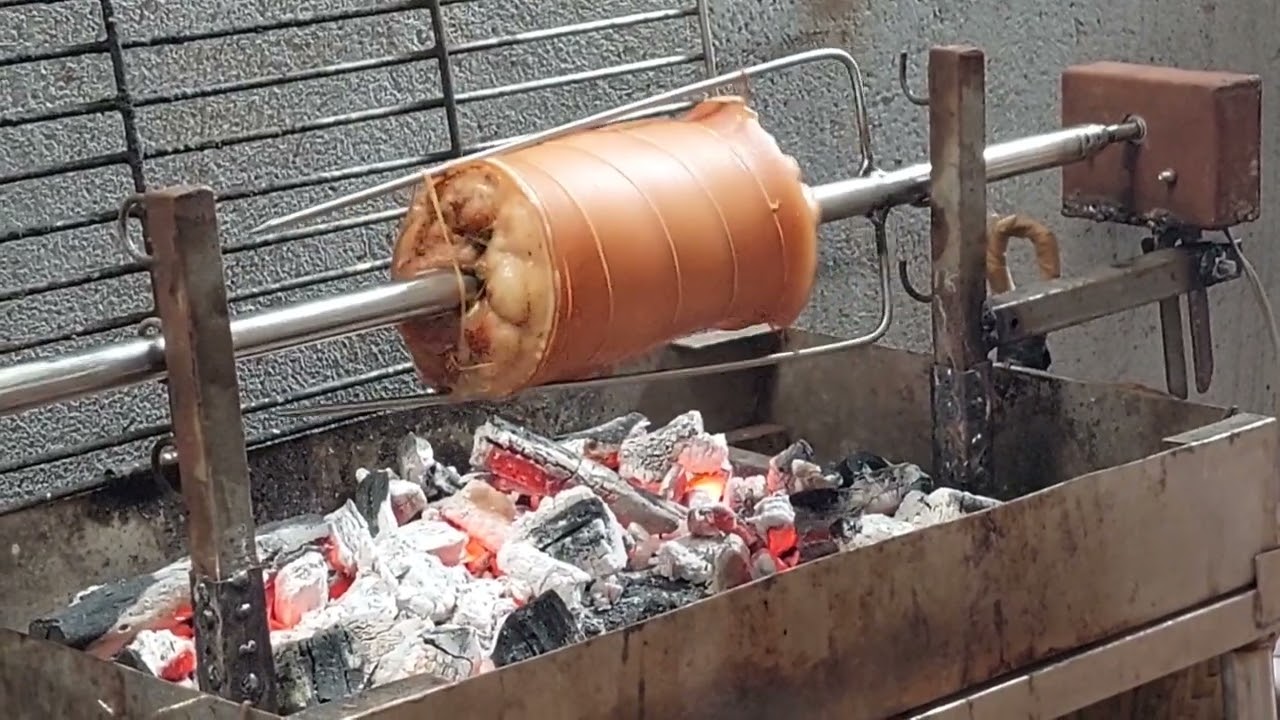 Lechon Belly using DIY griller //Putahe at iba pa