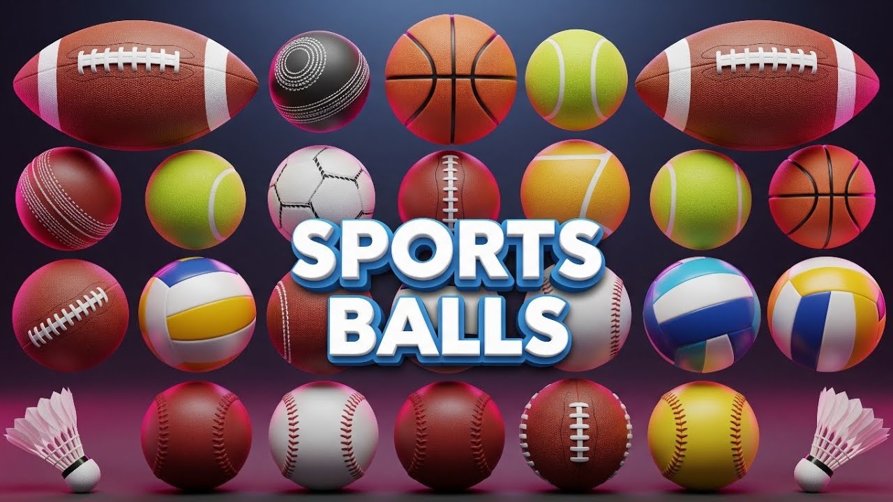 Learn Sports Balls for Kids #SportsBalls #SportsBallsNames #LearnSports