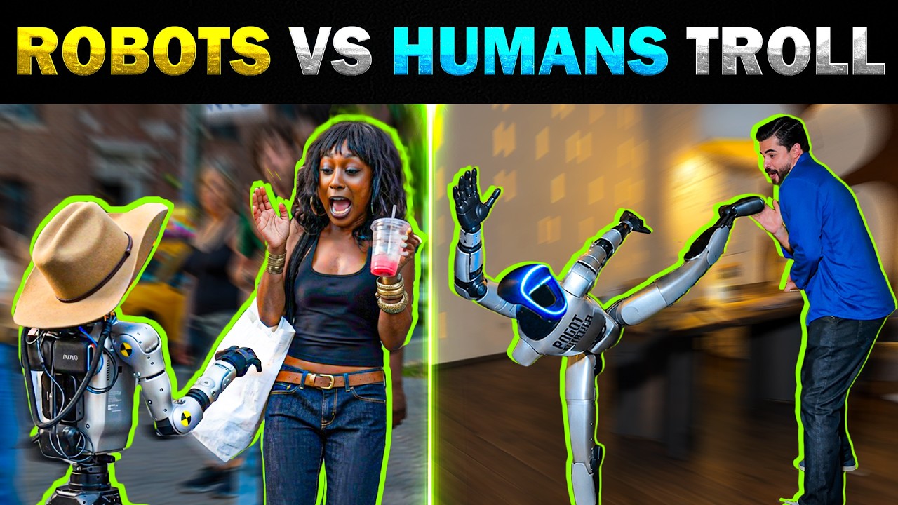 🚨 மனிதர்களை எதிரியாக பார்க்கும் AI ரோபோக்கள் 😱🤖AI Robot vs Humans Troll - Today Trending #robot