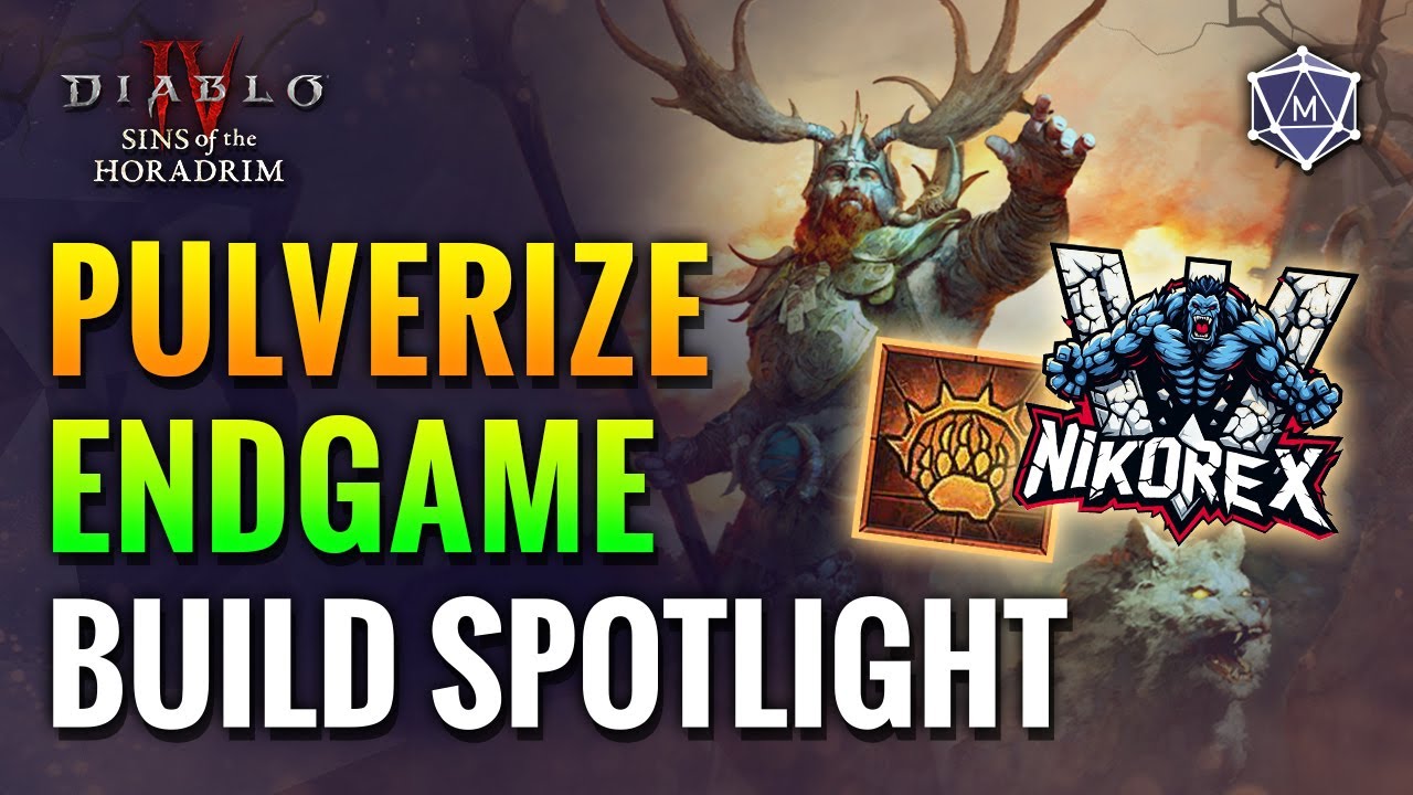 PULVERIZE DRUID Build Spotlight | Diablo IV Season 9 Ft. NikoWrex