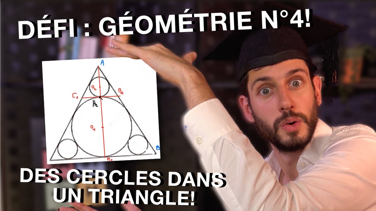 Défi ! Géométrie de 3ème : des cercles dans un triangle