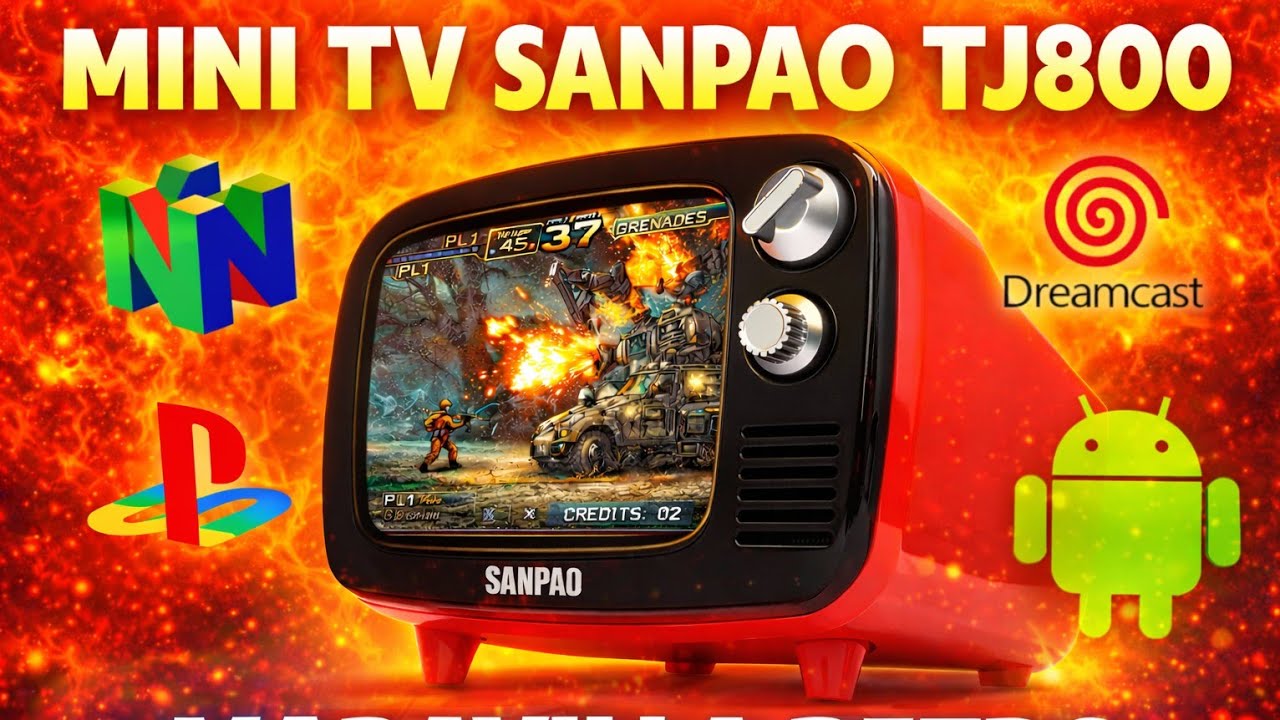 📺 Mini TV SANPAO TJ800 👉 MARAVILLA RETRO con MUCHAS POSIBILIDADES 🎮