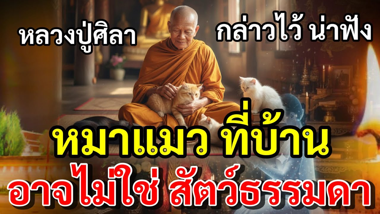 หมาแมว ที่บ้าน อาจไม่ใช่ สัตว์เลี้ยงธรรมดา หลวงปู่ศิลา กล่าวไว้น่าฟัง