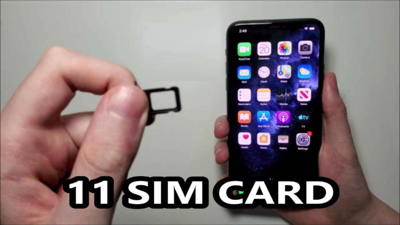 Как вставить или извлечь SIM-карту iPhone 11 / 11 Pro Max