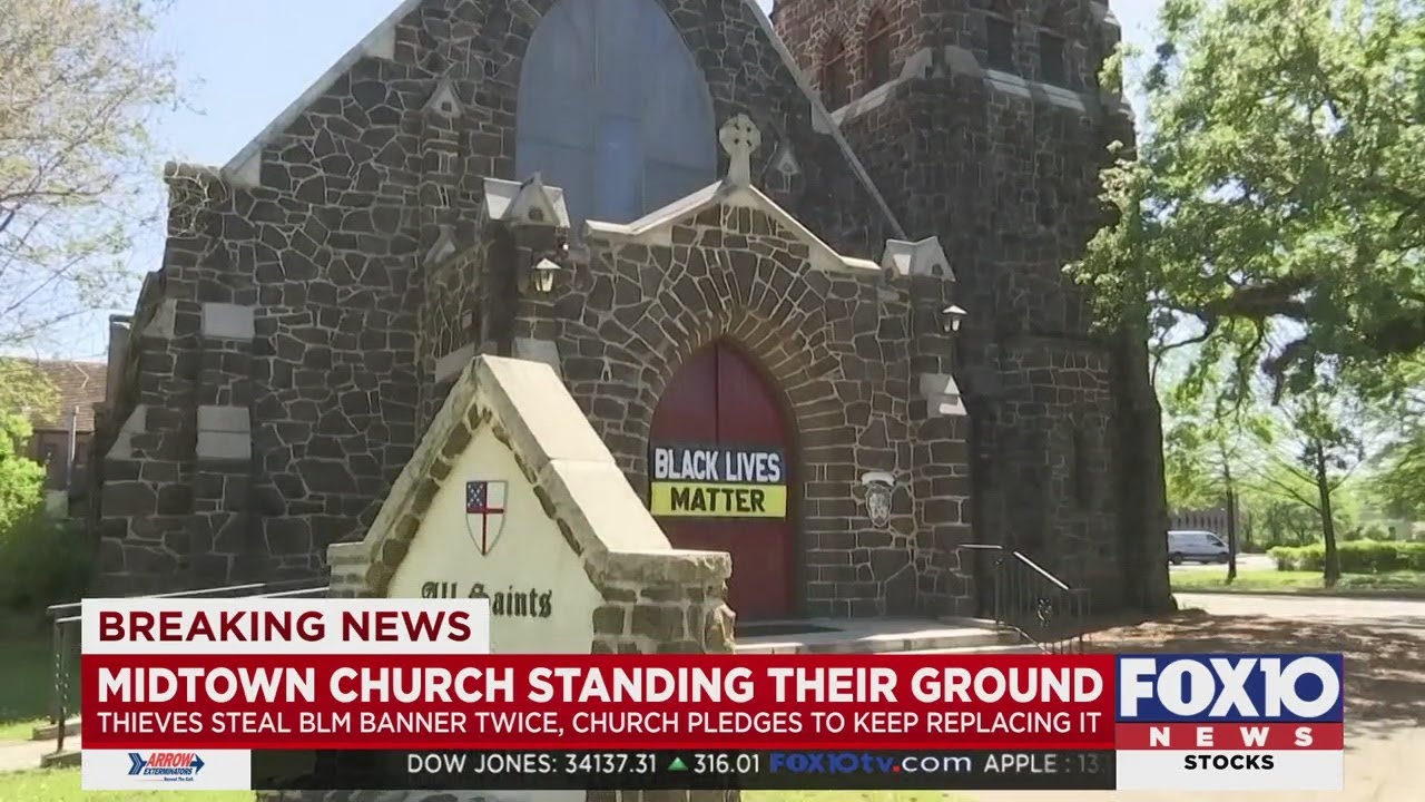 Black Lives Matter banner stolen from Midtown church