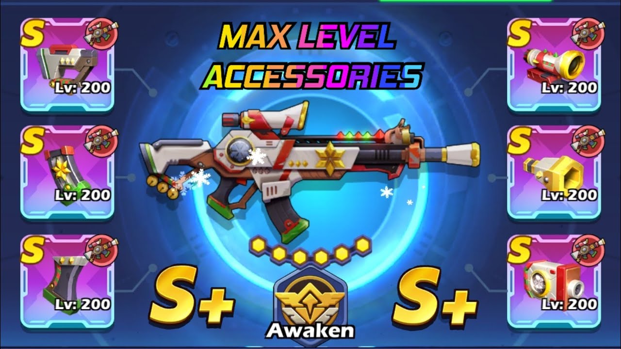 Zombie Waves | CHRISTMAS ASSAULT RIFFLE Full Max level Accessories