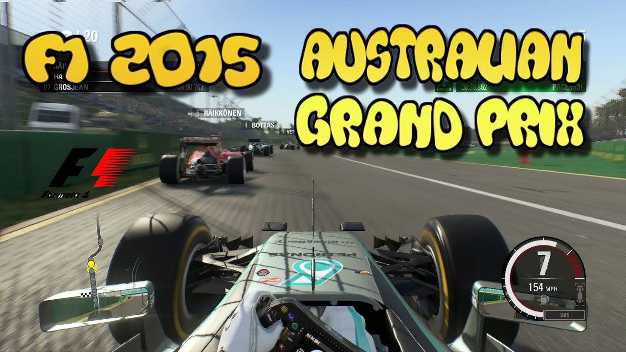 F1 2015 - Australian Grand Prix Gameplay No Commentary - 1080p / PS4