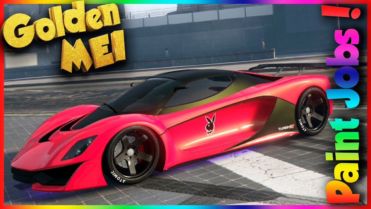 Paint Job Rojo 6 Crew Rosado GTA V Online