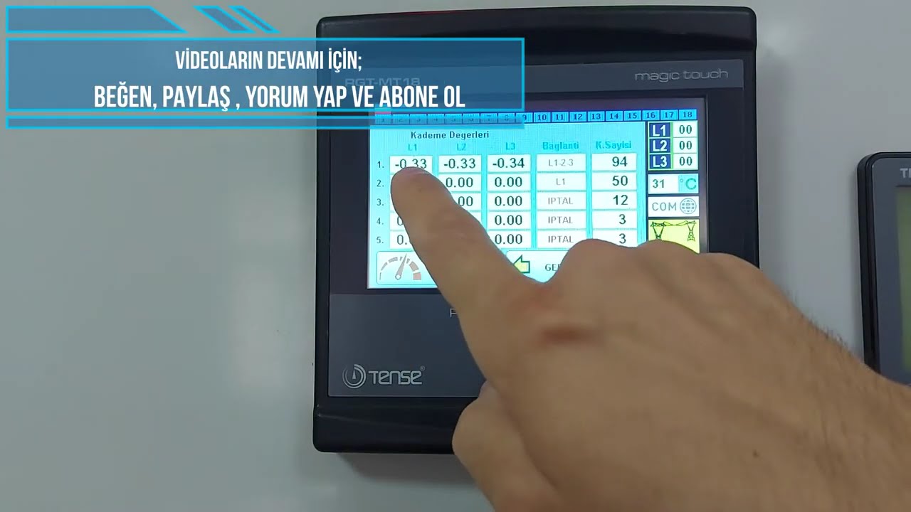 TENSE RGT-MT18 SVC REAKTİF GÜÇ KONTROL RÖLESİ- TENSE RGT MT-18 SVC REACTIVE POWER CONTROL RELAY