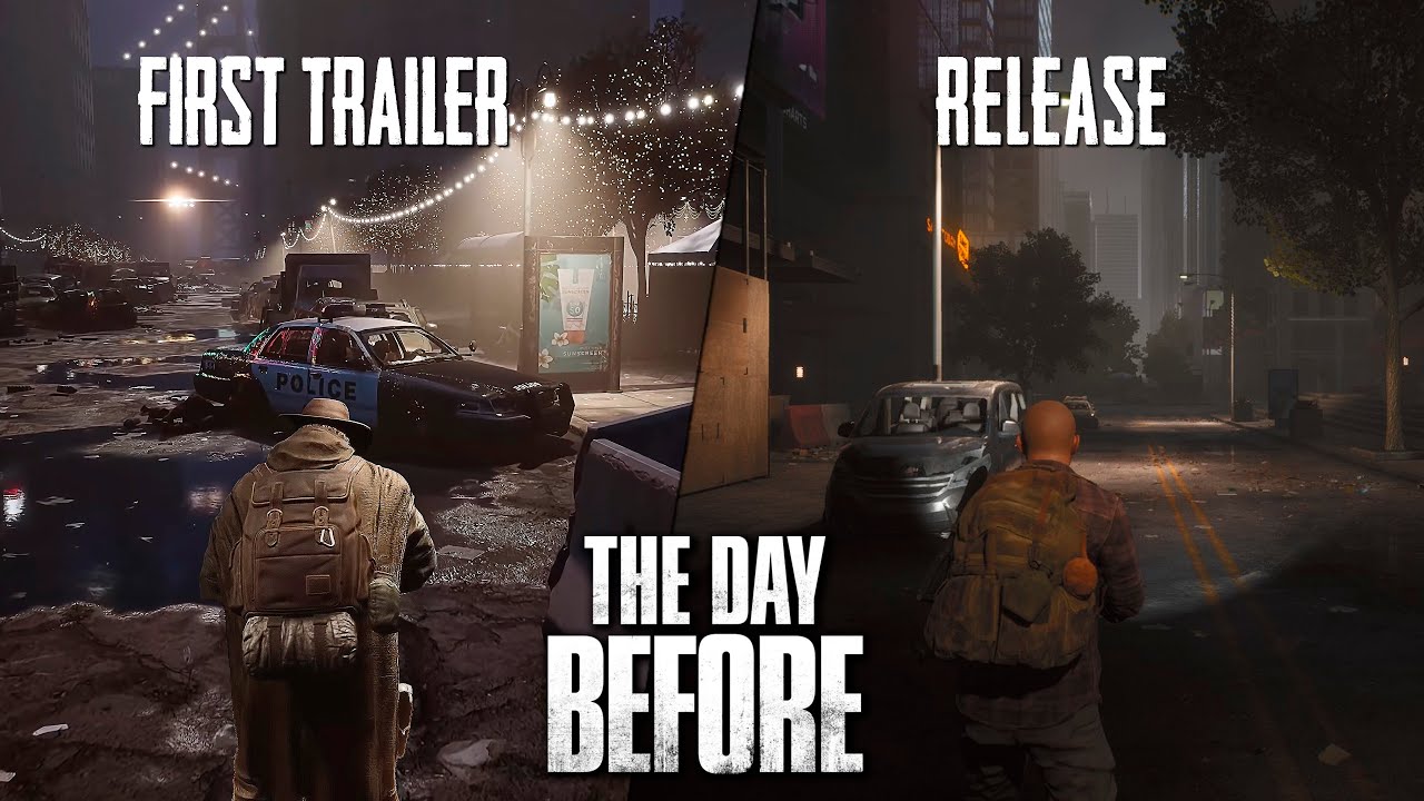 THE DAY BEFORE Original Trailer vs Real Gameplay | Direct Comparison Details & Graphics PC ULTRA 4K