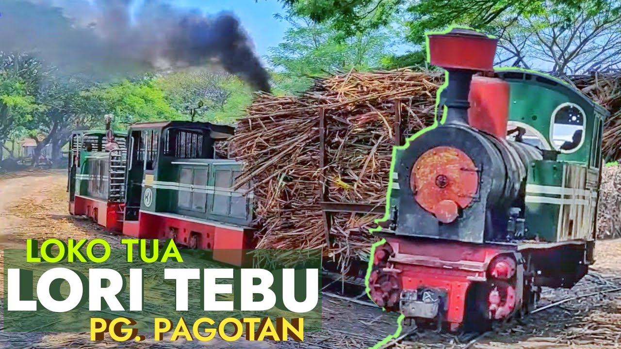 KEREN..UDAH TUA TAPI SANGAR | Lokomotif Jadul Lori Tebu Pabrik Gula Pagotan - Madiun