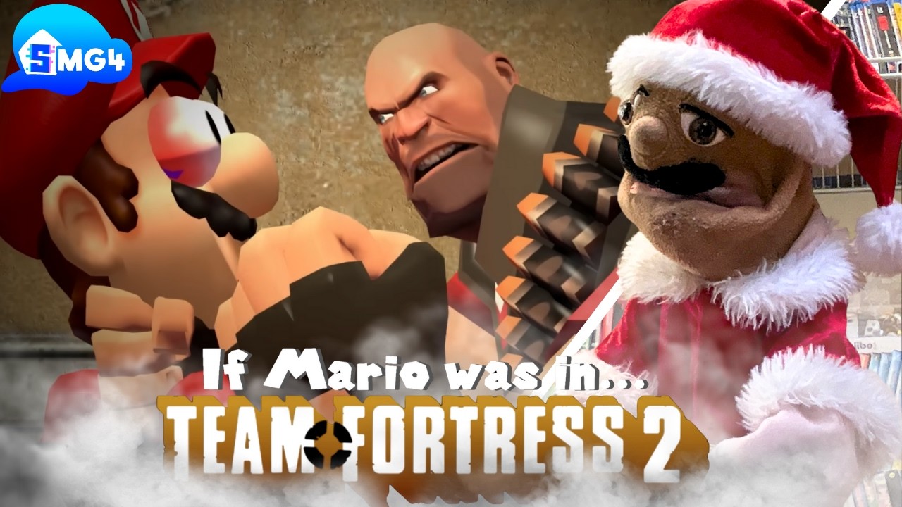 SMG4 REMASTERED64: Реакция на ситуацию, если бы Марио был в Team Fortress 2 (Реакция Марионетки)