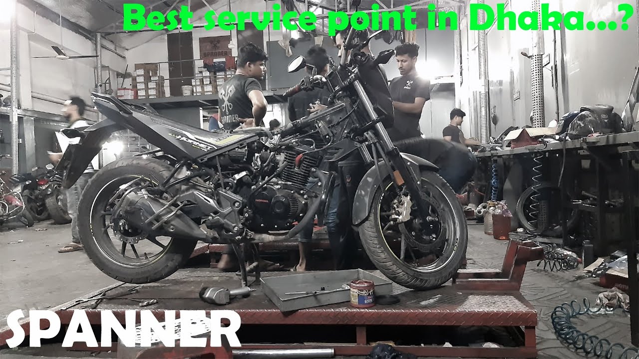 Best Bike Servicing in Dhaka | Spanner Bike Service | Motorcycle Service Centre | Honda HORNET 160R
