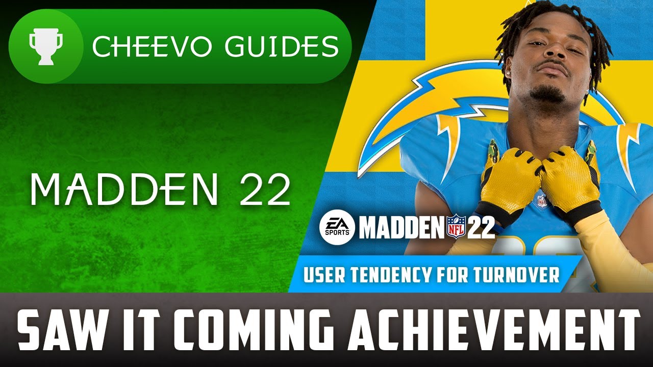 MADDEN NFL 22 - Saw It Coming | Achievement / Trophy Guide (Xbox) *Tendency Counter for a Turnover*