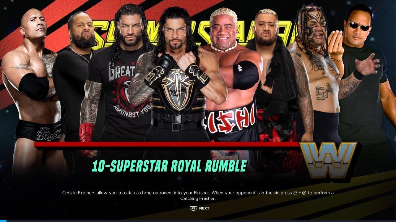 WWE 2K24 10 Man Bloodline Royal Rumble
