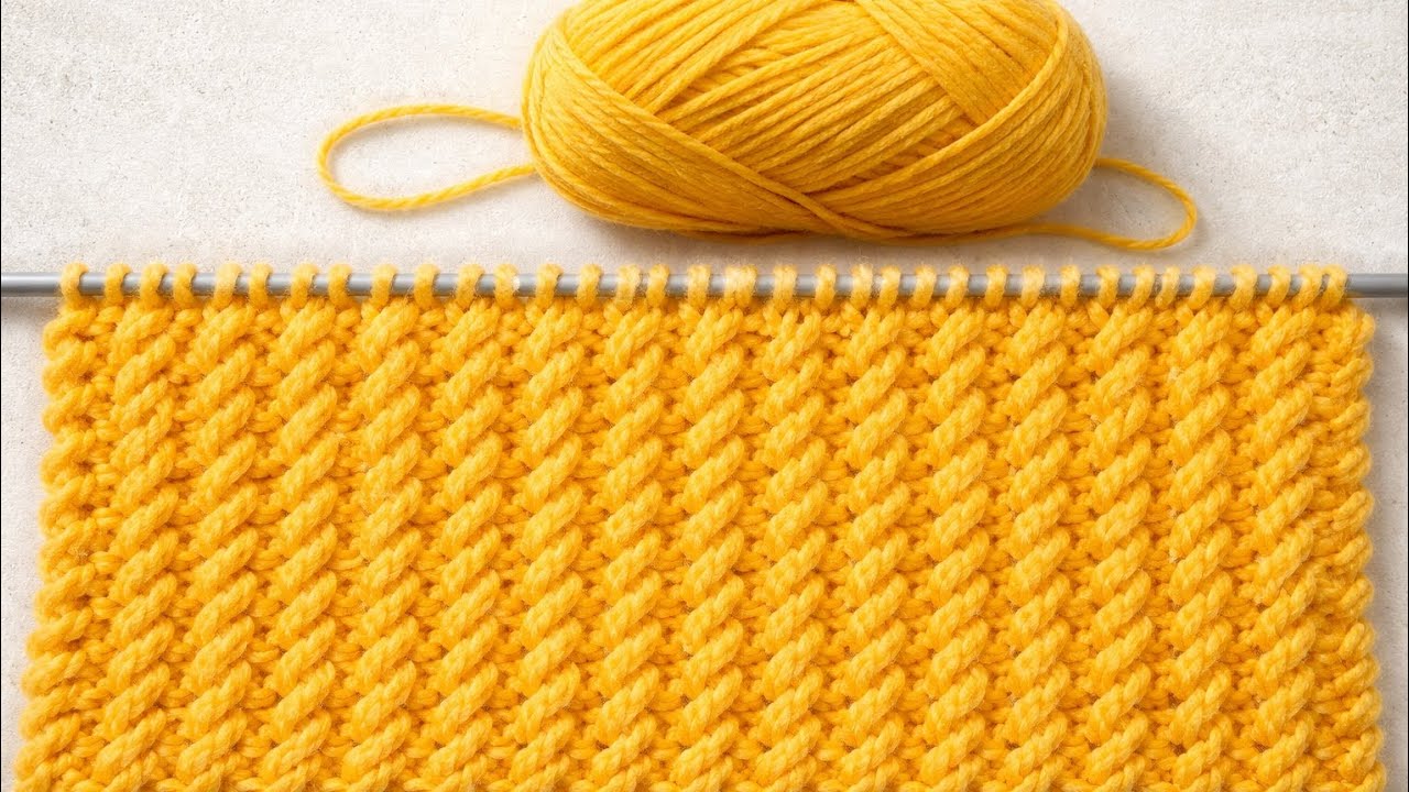 You Can Knit This Beauty with Just Two Rows 😍 | Easy Knitting Pattern