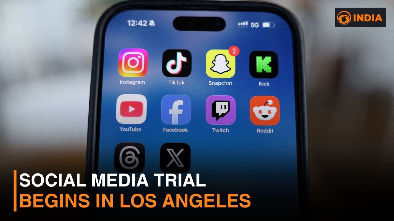 Social Media trial begins in Los Angeles & more news | DD India Newshour | 10 AM IST