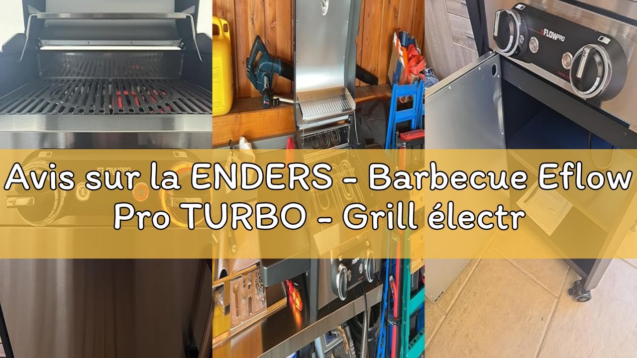 Avis sur la ENDERS - Barbecue Eflow Pro TURBO - Grill électrique - 3 foyers dont 1 Turbo Zone - Swit