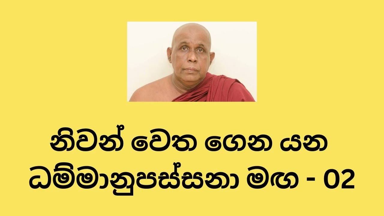 නිවන් වෙත ගෙන යන ධම්මානුපස්සනා මඟ - 02 #buddha #buddhist #buddhism #dhammatalk