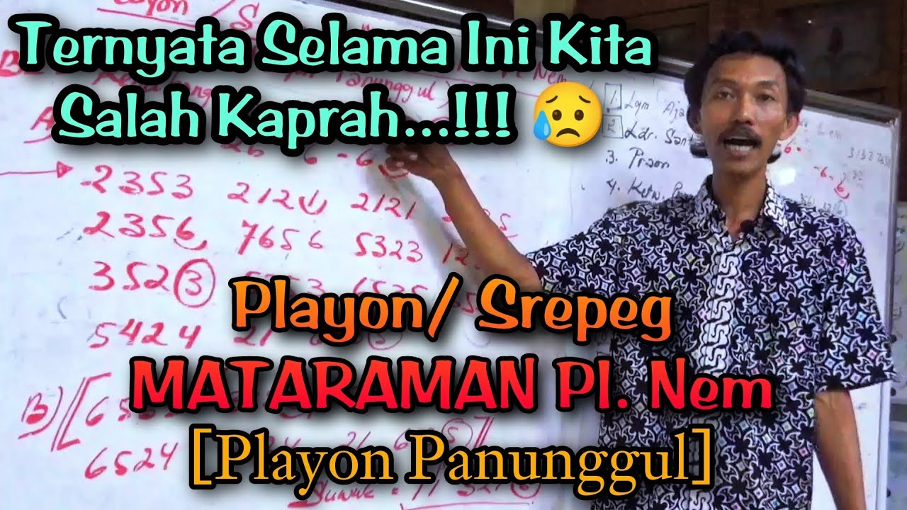 Masih Mau Mengikuti yang Sudah Kaprah?? Playon/ Srepeg MATARAMAN Pl.6 | Bonganan, Kenong & Kempul