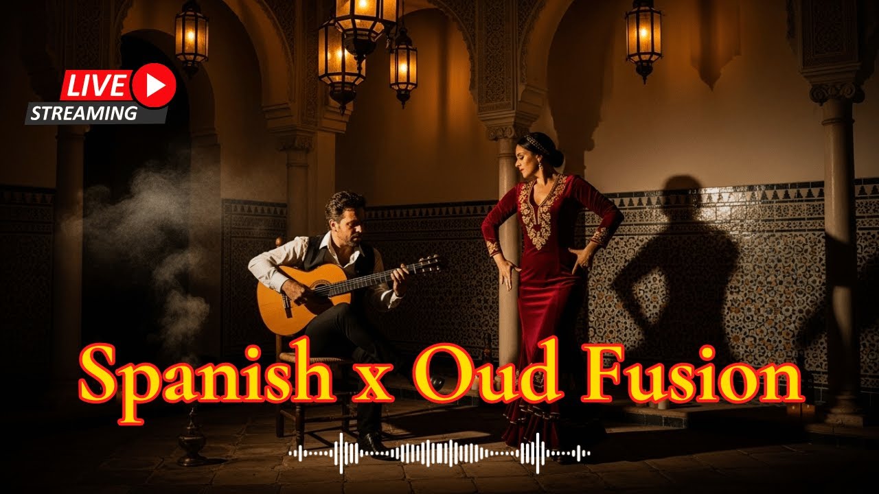 Spanish x Oud Fusion LIVE &ndash; Romantic Flamenco Guitar & Arabic Oud Music 2025