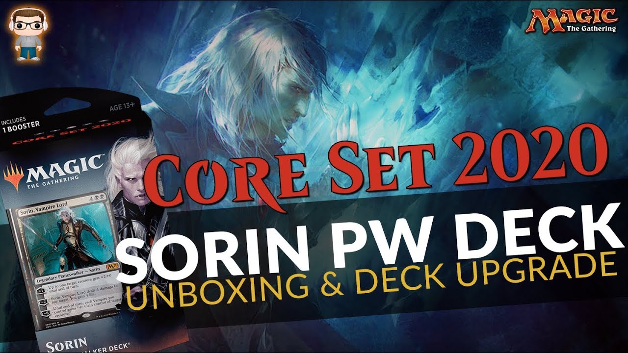 Core Set 2020 Sorin Planeswalker Deck Unboxing & Deck Upgrade - MTG