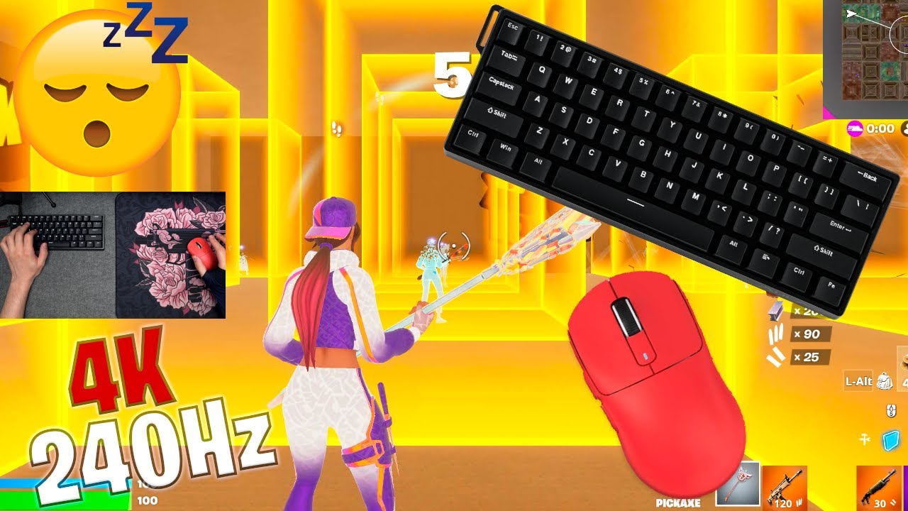 Attack Shark X3 Mouse Unboxing ASMR 😴 Box Fight Gameplay 📦  Satisfying Keyboard Fortnite 4K 240 FPS