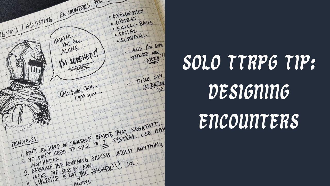 Solo TTRPG Tip: How do I create encounters? | Combat is not always the solution!